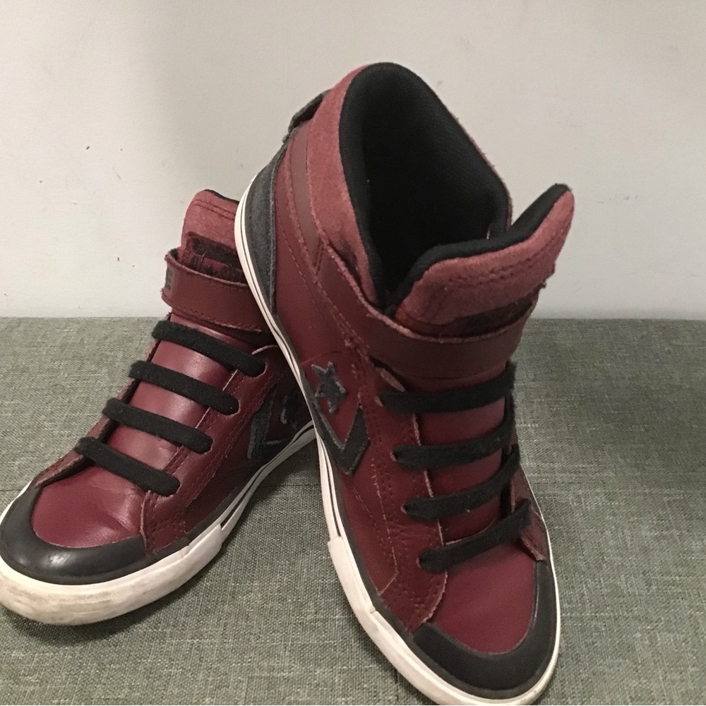 Converse Maroon High-Top Sneakers